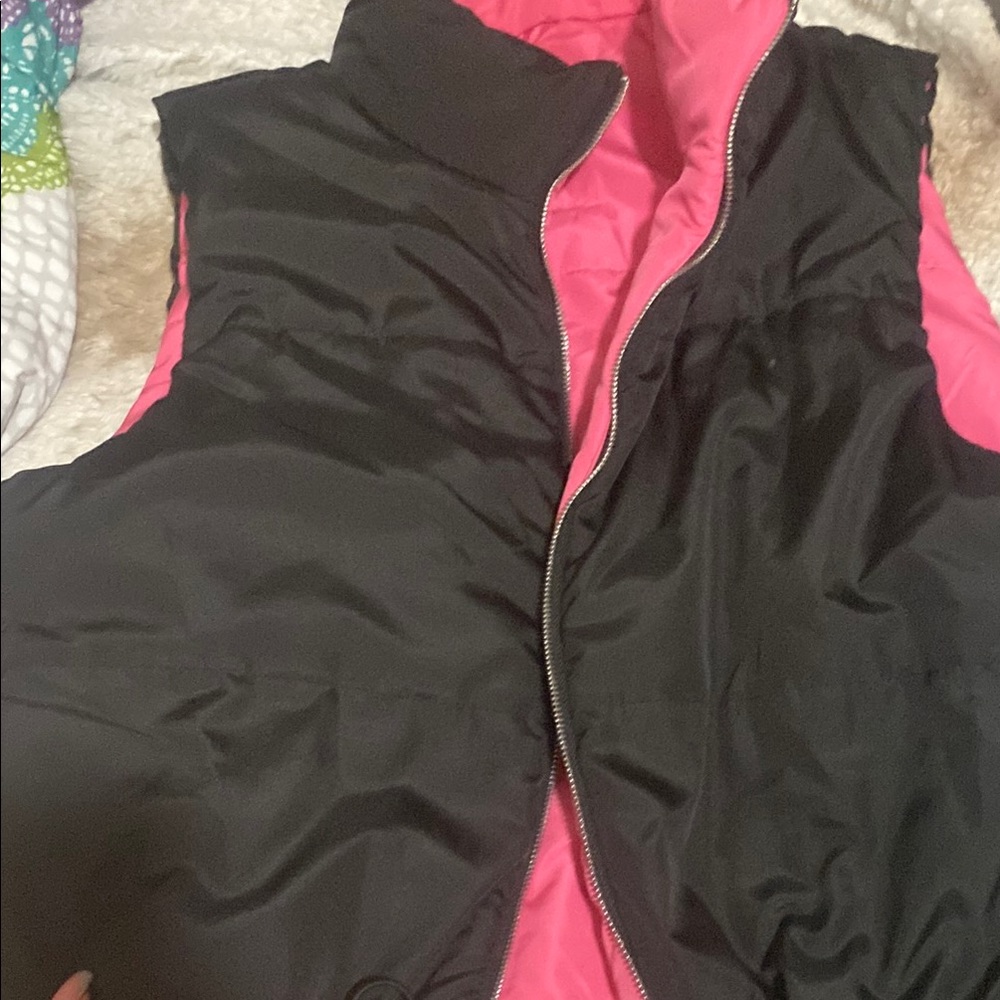 Reversible Black and Pink Vest 2 FOR 1